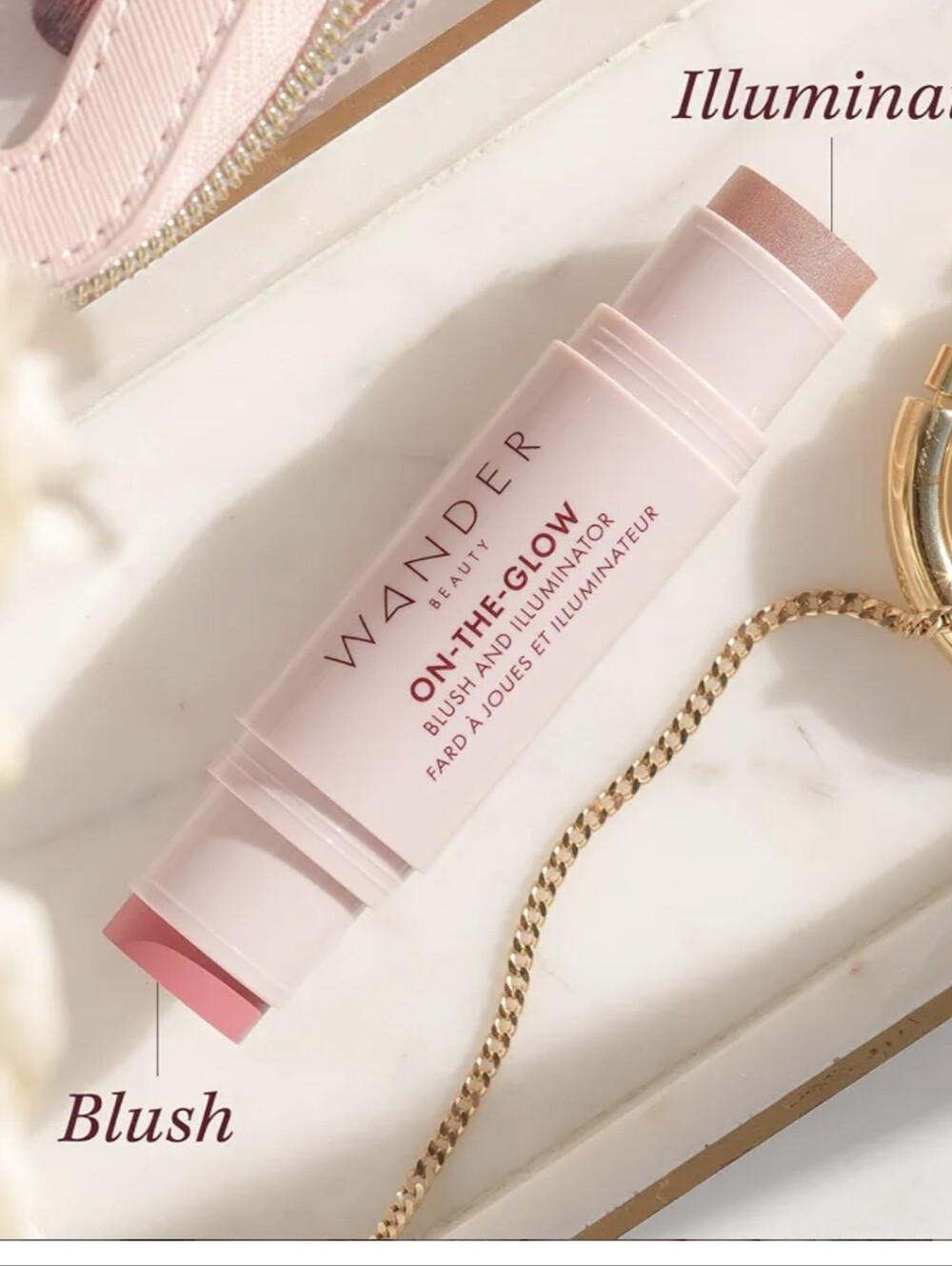 Wander Beauty Dual-Ended Blush & Illuminator Stick — Dusk/Nude